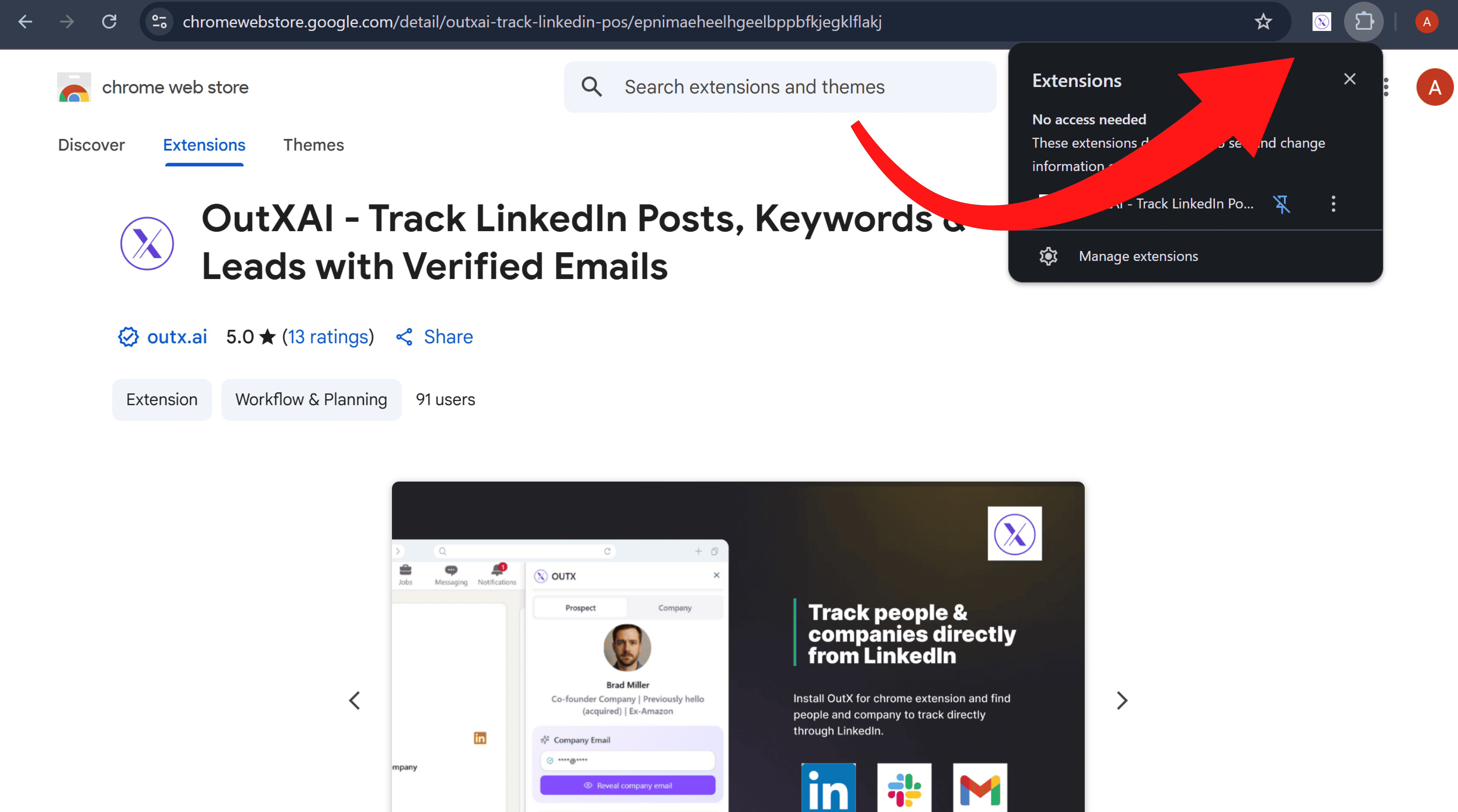 Step 2 - Pin to Browser
